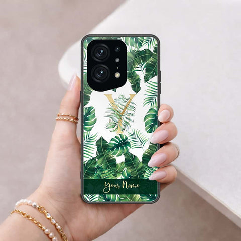 Oppo Find X5 Pro Cover - Personalized Alphabet Series - HQ Ultra Shine Premium Infinity Glass Soft Silicon Borders Case