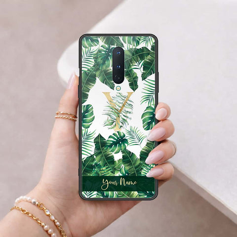 OnePlus 8 Cover - Personalized Alphabet Series - HQ Ultra Shine Premium Infinity Glass Soft Silicon Borders Case