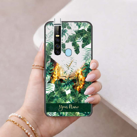 Tecno Camon 15 Pro Cover - Personalized Alphabet Series - HQ Ultra Shine Premium Infinity Glass Soft Silicon Borders Case