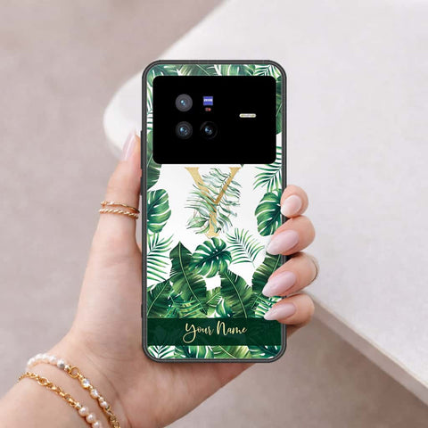 Vivo X80 Cover - Personalized Alphabet Series - HQ Ultra Shine Premium Infinity Glass Soft Silicon Borders Case