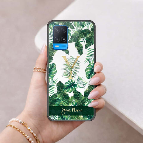 Oppo A54 4G Cover - Personalized Alphabet Series - HQ Ultra Shine Premium Infinity Glass Soft Silicon Borders Case
