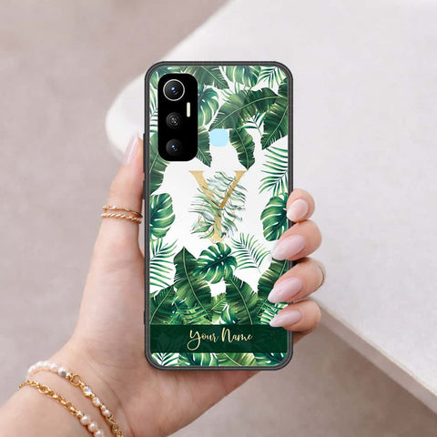 Infinix Hot 11 Cover - Personalized Alphabet Series - HQ Ultra Shine Premium Infinity Glass Soft Silicon Borders Case