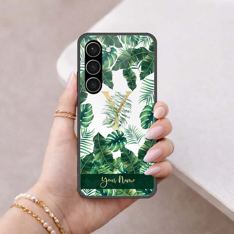 Samsung Galaxy S23 Plus 5G Cover - Personalized Alphabet Series - HQ Ultra Shine Premium Infinity Glass Soft Silicon Borders Case