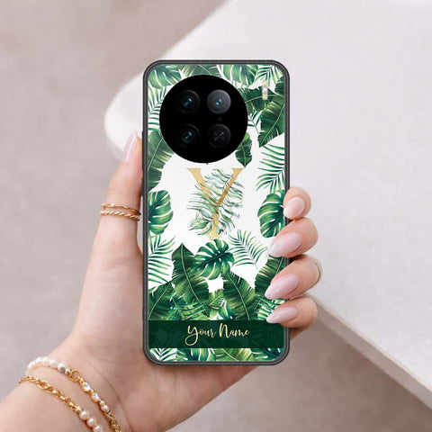 Vivo X90 Pro Cover - Personalized Alphabet Series - HQ Ultra Shine Premium Infinity Glass Soft Silicon Borders Case