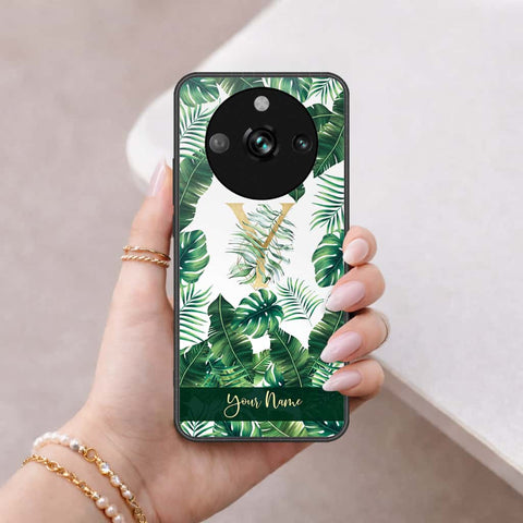 Realme 11 Pro Cover - Personalized Alphabet Series - HQ Ultra Shine Premium Infinity Glass Soft Silicon Borders Case
