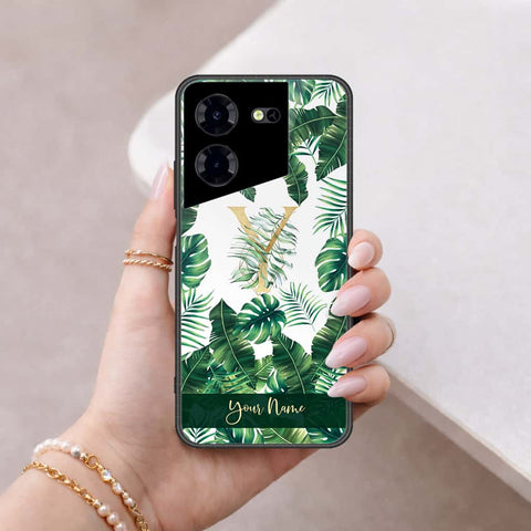 Tecno Pova 5 Pro Cover - Personalized Alphabet Series - HQ Ultra Shine Premium Infinity Glass Soft Silicon Borders Case