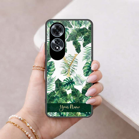 Oppo A60 Cover - Personalized Alphabet Series - HQ Ultra Shine Premium Infinity Glass Soft Silicon Borders Case