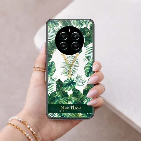 Realme 12 Plus Cover - Personalized Alphabet Series - HQ Ultra Shine Premium Infinity Glass Soft Silicon Borders Case