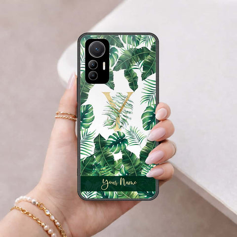 Xiaomi 12 Lite Cover - Personalized Alphabet Series - HQ Ultra Shine Premium Infinity Glass Soft Silicon Borders Case