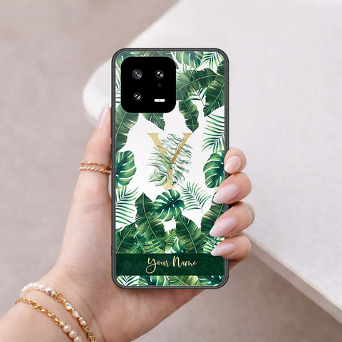 Xiaomi 13 Cover - Personalized Alphabet Series - HQ Ultra Shine Premium Infinity Glass Soft Silicon Borders Case