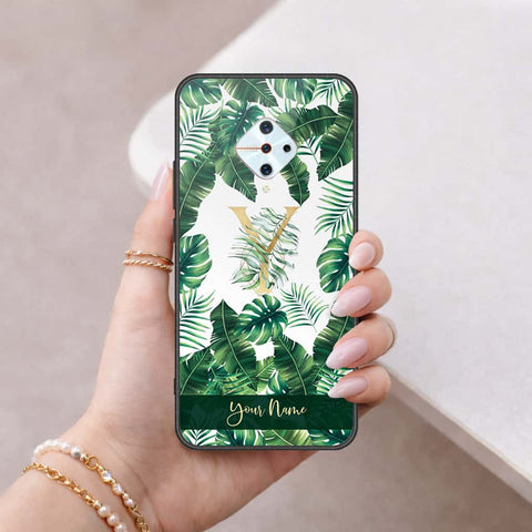 Vivo Y9s Cover - Personalized Alphabet Series - HQ Ultra Shine Premium Infinity Glass Soft Silicon Borders Case