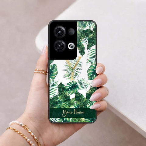 Oppo Reno 8 Pro  Cover - Personalized Alphabet Series - HQ Ultra Shine Premium Infinity Glass Soft Silicon Borders Case