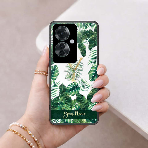 Oppo Reno 11F 5G Cover - Personalized Alphabet Series - HQ Ultra Shine Premium Infinity Glass Soft Silicon Borders Case