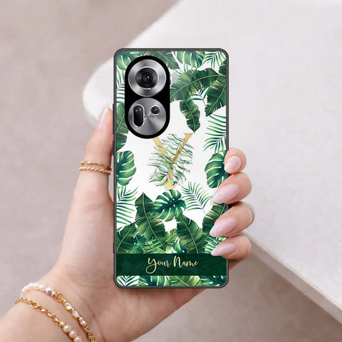 Oppo Reno 11 5G Cover - Personalized Alphabet Series - HQ Ultra Shine Premium Infinity Glass Soft Silicon Borders Case