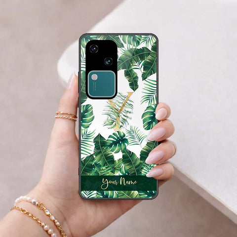 Vivo S18 Cover - Personalized Alphabet Series - HQ Ultra Shine Premium Infinity Glass Soft Silicon Borders Case