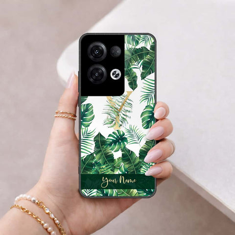 Oppo Reno 8 Pro Plus Cover - Personalized Alphabet Series - HQ Ultra Shine Premium Infinity Glass Soft Silicon Borders Case