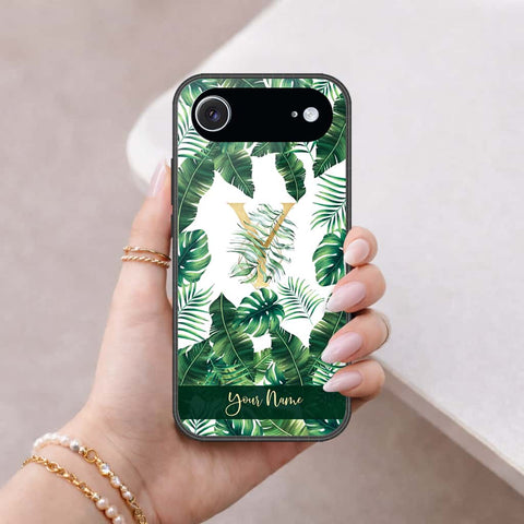iPhone 18 Air - Personalized Alphabet Series - HQ Ultra Shine Premium Infinity Glass Soft Silicon Borders Case