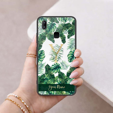 Vivo Y95 Cover - Personalized Alphabet Series - HQ Ultra Shine Premium Infinity Glass Soft Silicon Borders Case
