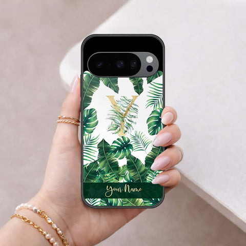Google Pixel 9 Pro XL Cover - Personalized Alphabet Series - HQ Ultra Shine Premium Infinity Glass Soft Silicon Borders Case