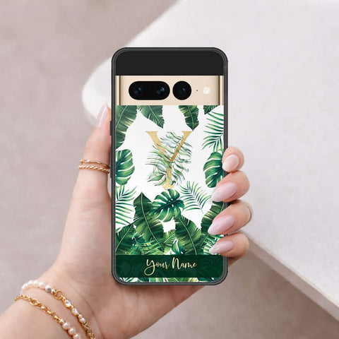 Google Pixel 7 Pro Cover - Personalized Alphabet Series - HQ Ultra Shine Premium Infinity Glass Soft Silicon Borders Case