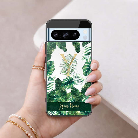 Google Pixel 8 Pro Cover - Personalized Alphabet Series - HQ Ultra Shine Premium Infinity Glass Soft Silicon Borders Case