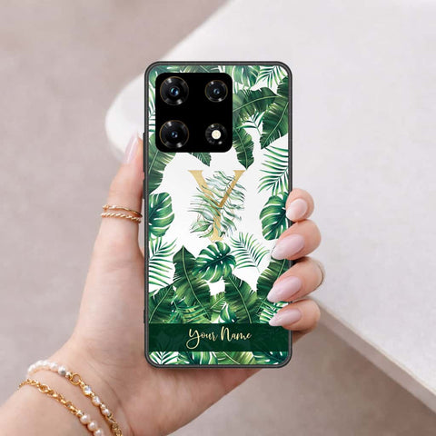 Infinix Note 30 VIP Cover - Personalized Alphabet Series - HQ Ultra Shine Premium Infinity Glass Soft Silicon Borders Case