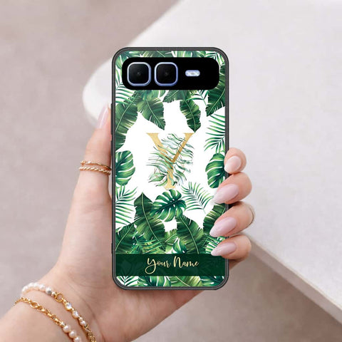 Infinix Smart 10 Plus Cover - Personalized Alphabet Series - HQ Ultra Shine Premium Infinity Glass Soft Silicon Borders Case