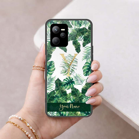 Realme Narzo 50A Prime Cover - Personalized Alphabet Series - HQ Ultra Shine Premium Infinity Glass Soft Silicon Borders Case