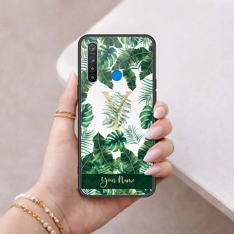 Realme Narzo 20A Cover - Personalized Alphabet Series - HQ Ultra Shine Premium Infinity Glass Soft Silicon Borders Case