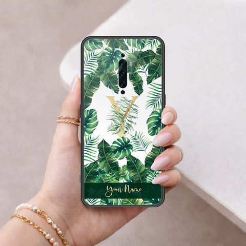 Oppo Reno 2F Cover - Personalized Alphabet Series - HQ Ultra Shine Premium Infinity Glass Soft Silicon Borders Case