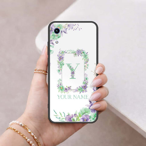 Huawei Honor 8A Cover - Personalized Alphabet Series - HQ Ultra Shine Premium Infinity Glass Soft Silicon Borders Case