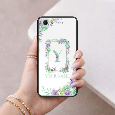 Oppo A83 Cover - Personalized Alphabet Series - HQ Ultra Shine Premium Infinity Glass Soft Silicon Borders Case