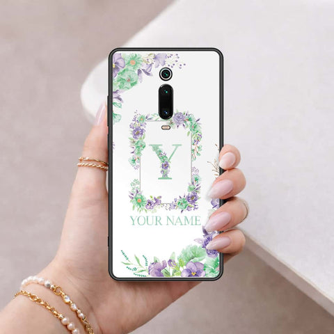Xiaomi Mi 9T Cover - Personalized Alphabet Series - HQ Ultra Shine Premium Infinity Glass Soft Silicon Borders Case