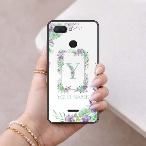 Xiaomi Redmi 6 Cover - Personalized Alphabet Series - HQ Ultra Shine Premium Infinity Glass Soft Silicon Borders Case