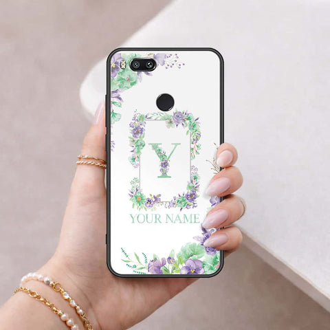 Xiaomi Mi A1 / Mi 5X Cover - Personalized Alphabet Series - HQ Ultra Shine Premium Infinity Glass Soft Silicon Borders Case