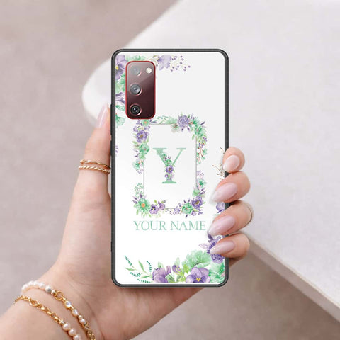 Samsung Galaxy S20 FE Cover - Personalized Alphabet Series - HQ Ultra Shine Premium Infinity Glass Soft Silicon Borders Case