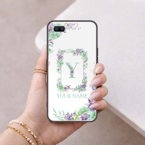Oppo A5 Cover - Personalized Alphabet Series - HQ Ultra Shine Premium Infinity Glass Soft Silicon Borders Case