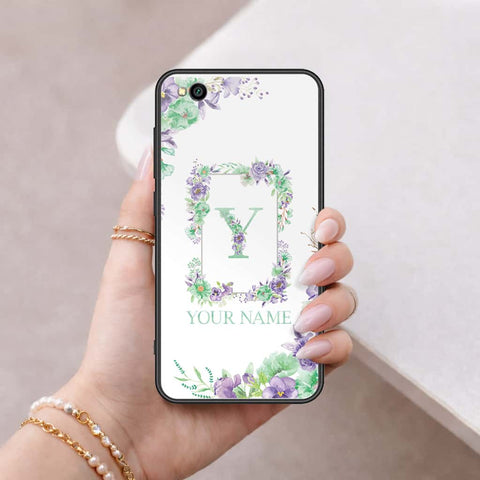 Xiaomi Redmi Go Cover - Personalized Alphabet Series - HQ Ultra Shine Premium Infinity Glass Soft Silicon Borders Case