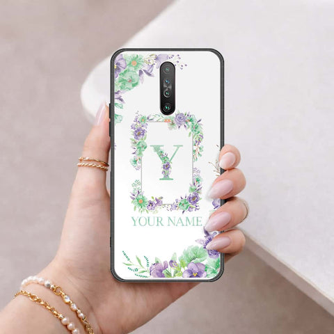 Xiaomi Redmi K30 Cover - Personalized Alphabet Series - HQ Ultra Shine Premium Infinity Glass Soft Silicon Borders Case