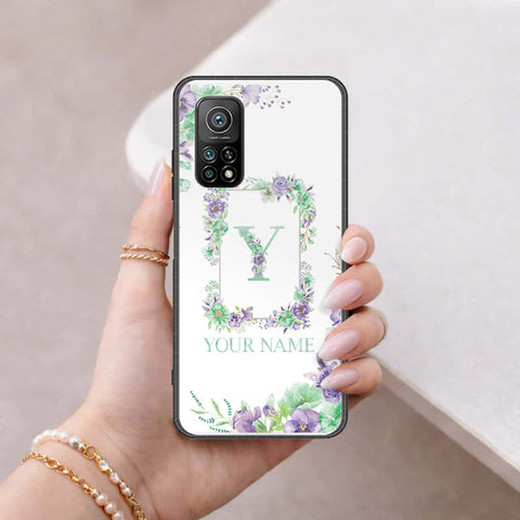 Xiaomi Mi 10T Cover - Personalized Alphabet Series - HQ Ultra Shine Premium Infinity Glass Soft Silicon Borders Case