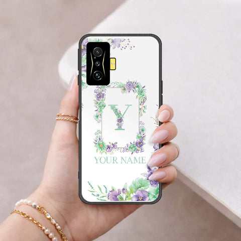 Xiaomi Redmi K50 Gaming Cover - Personalized Alphabet Series - HQ Ultra Shine Premium Infinity Glass Soft Silicon Borders Case