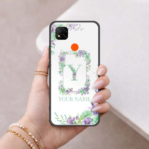 Xiaomi Redmi 9C Cover - Personalized Alphabet Series - HQ Ultra Shine Premium Infinity Glass Soft Silicon Borders Case