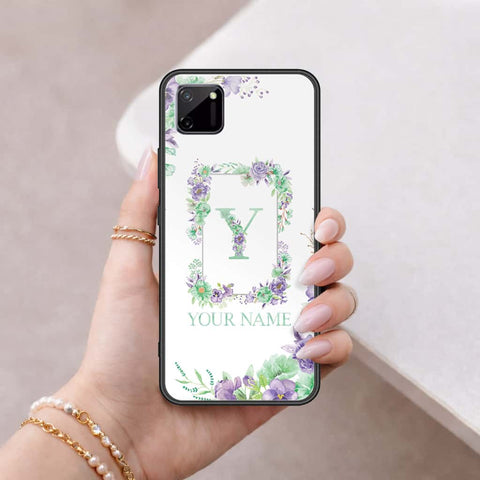 Realme C11 Cover - Personalized Alphabet Series - HQ Ultra Shine Premium Infinity Glass Soft Silicon Borders Case