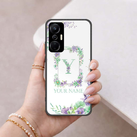 Infinix Hot 20S Cover - Personalized Alphabet Series - HQ Ultra Shine Premium Infinity Glass Soft Silicon Borders Case