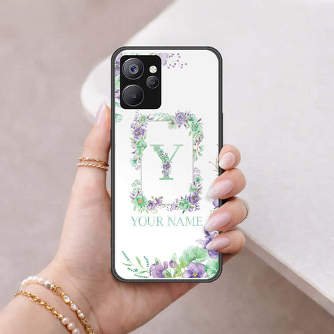 Realme 10 5G Cover - Personalized Alphabet Series - HQ Ultra Shine Premium Infinity Glass Soft Silicon Borders Case