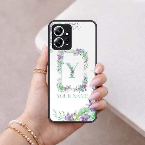Xiaomi Redmi Note 12 4G Cover - Personalized Alphabet Series - HQ Ultra Shine Premium Infinity Glass Soft Silicon Borders Case