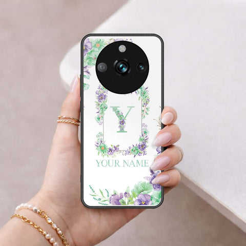 Realme 11 Pro Plus Cover - Personalized Alphabet Series - HQ Ultra Shine Premium Infinity Glass Soft Silicon Borders Case