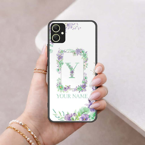 Samsung Galaxy A06 Cover - Personalized Alphabet Series - HQ Ultra Shine Premium Infinity Glass Soft Silicon Borders Case