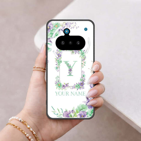 Nothing Phone 3a Cover - Personalized Alphabet Series - HQ Ultra Shine Premium Infinity Glass Soft Silicon Borders Case