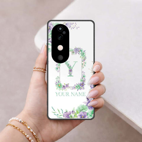 Vivo S19 Cover - Personalized Alphabet Series - HQ Ultra Shine Premium Infinity Glass Soft Silicon Borders Case